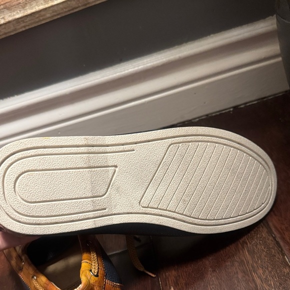 Classic Navy and Tan Boat Shoes - Picture 7 of 8